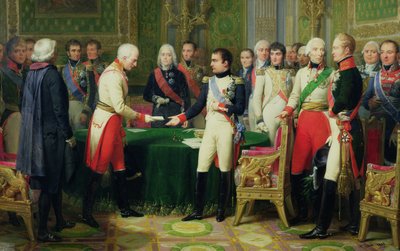 Napoleon I Receiving Baron Vincent, the Austrian Ambassador, at Erfurt, 28th October 1808 by Nicolas Louis Francois Gosse